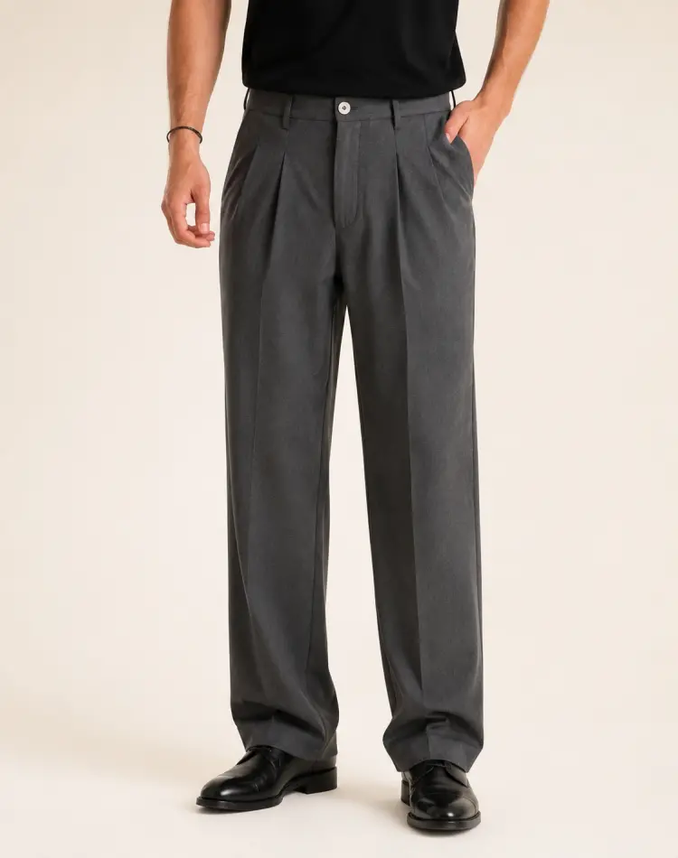 شلوار بگ مردانه زارا اورجینال کلاسیک Old Money Style کد 1215